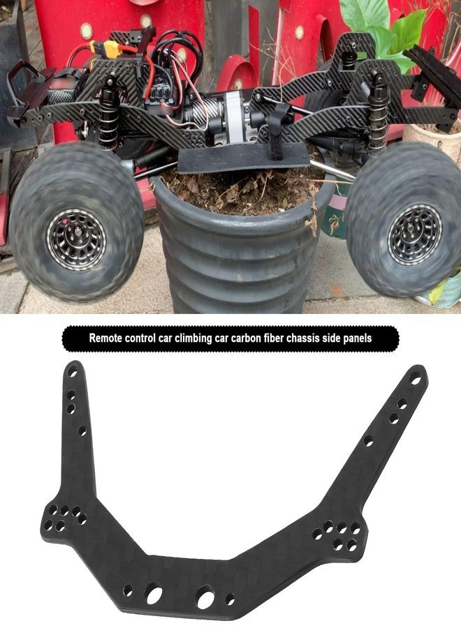 ECSiNG 1 Set Carbon Fiber Chassis Side Plates Girder Rails Upgrade Part Compatible with Axial AX24 1/24 RC Crawler, Left and Right - Image 2